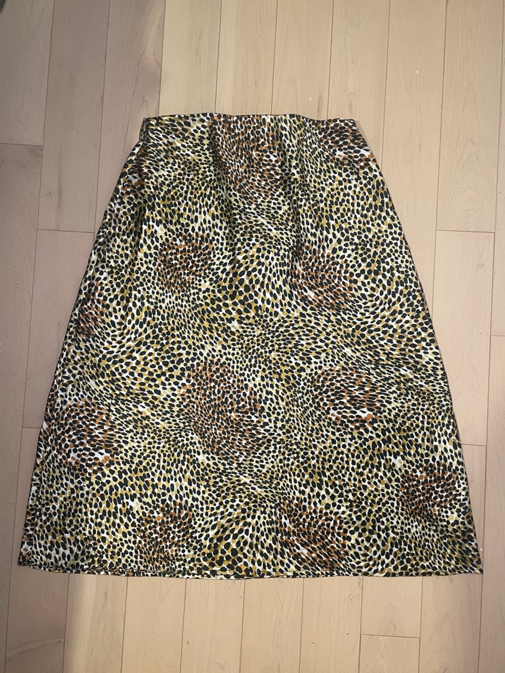 PRIMARK - Skirt Printed Midi Skirt in Brown Multi Leopard